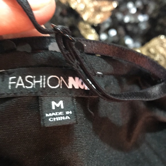 Leaf print sequin dress - Picture 9 of 11